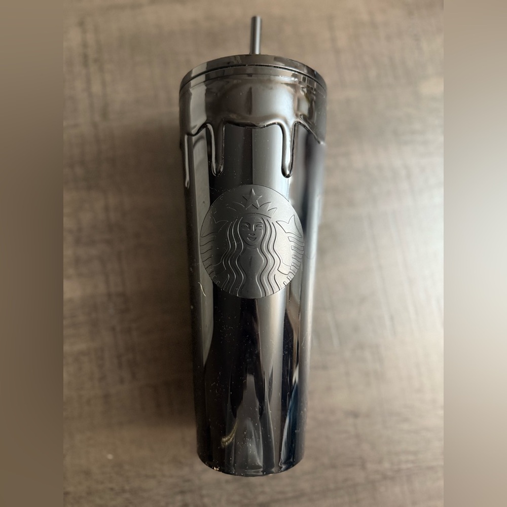 Starbucks Glossy Black Slime Tumbler